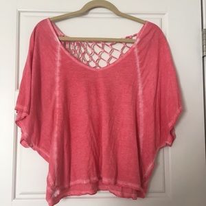 Billabong top with net backing